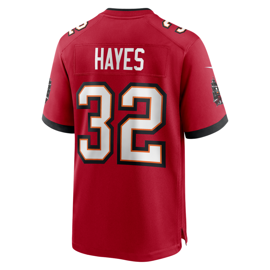 Tampa Bay Buccaneers Josh Hayes Nike Red Game Jersey product image 3, provided for visual reference and product detail review