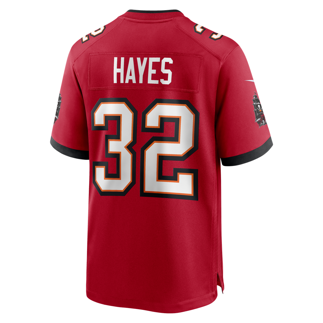 Tampa Bay Buccaneers Josh Hayes Nike Red Game Jersey product image 3, provided for visual reference and product detail review
