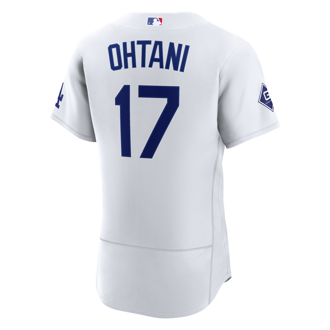 Los Angeles Dodgers Shohei Ohtani Nike White Home Authentic Sponsor Patch Jersey product image 3, provided for visual