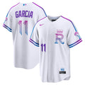 Kansas City Royals Maikel Garcia Nike White 2026 City Connect Stadium Jersey product image 1, provided for visual reference