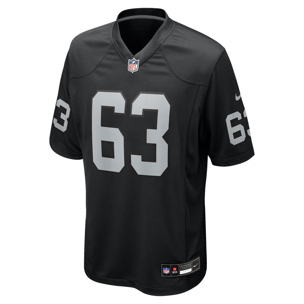 Las Vegas Raiders Gene Upshaw Nike Black Game Retired Player Jersey product image 2, provided for visual reference and