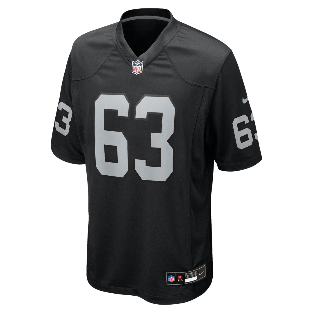 Las Vegas Raiders Gene Upshaw Nike Black Game Retired Player Jersey product image 2, provided for visual reference and