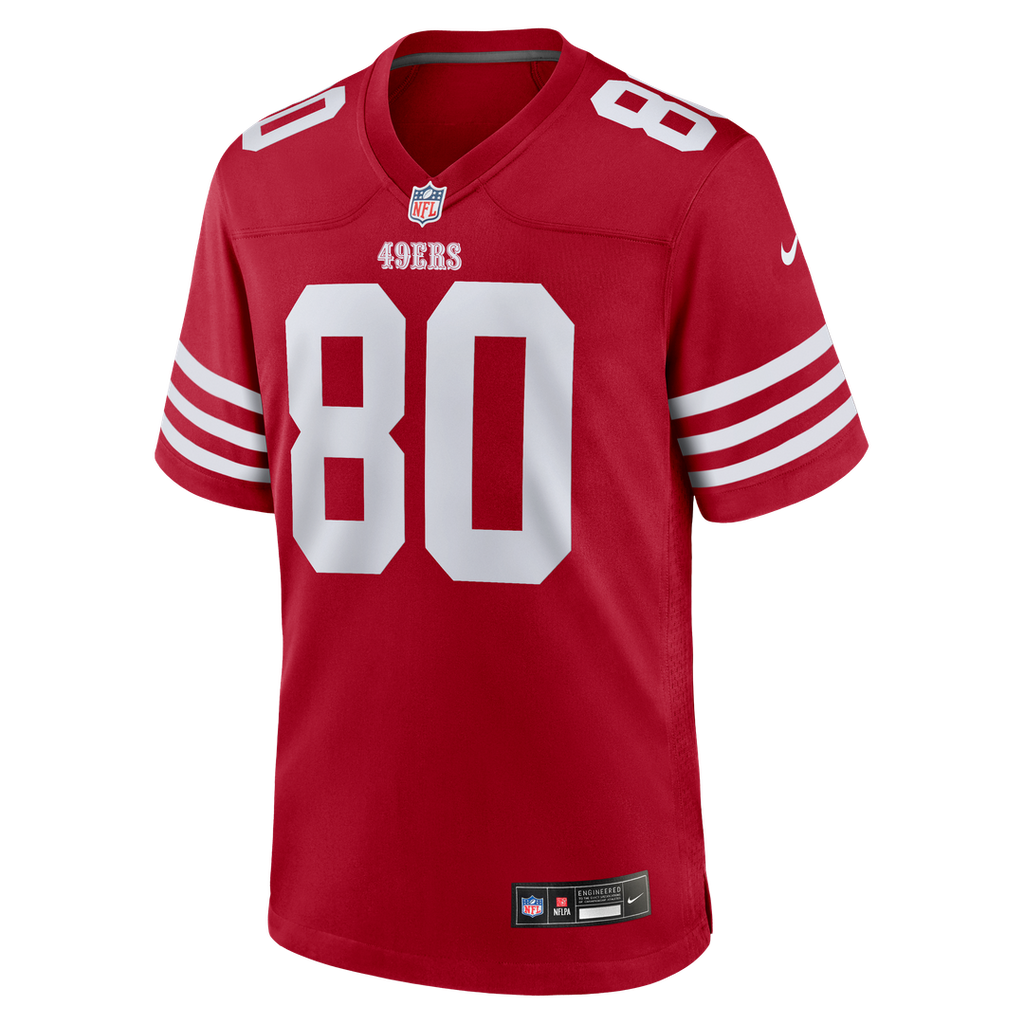 San Francisco 49ers Jerry Rice Nike Scarlet Retired Game Player Jersey product image 2, provided for visual reference and