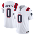 New England Patriots Christian Gonzalez Nike White Vapor F.U.S.E. Stitched Limited Jersey product image 1, provided for
