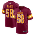 Washington Commanders Jordan Magee Nike Burgundy Game Jersey product image 1, provided for visual reference and product