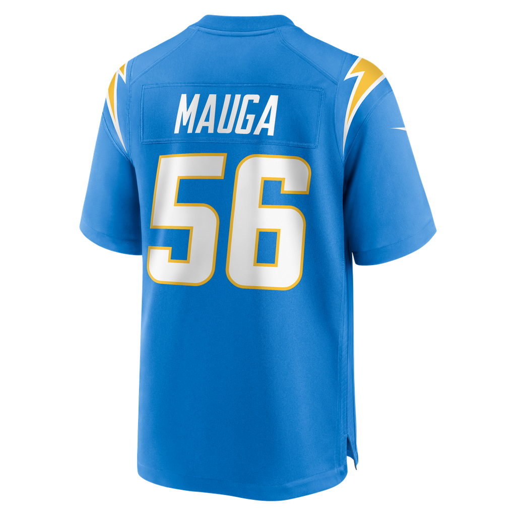 Los Angeles Chargers Kanai Mauga Nike Powder Blue Team Game Jersey product image 3, provided for visual reference and