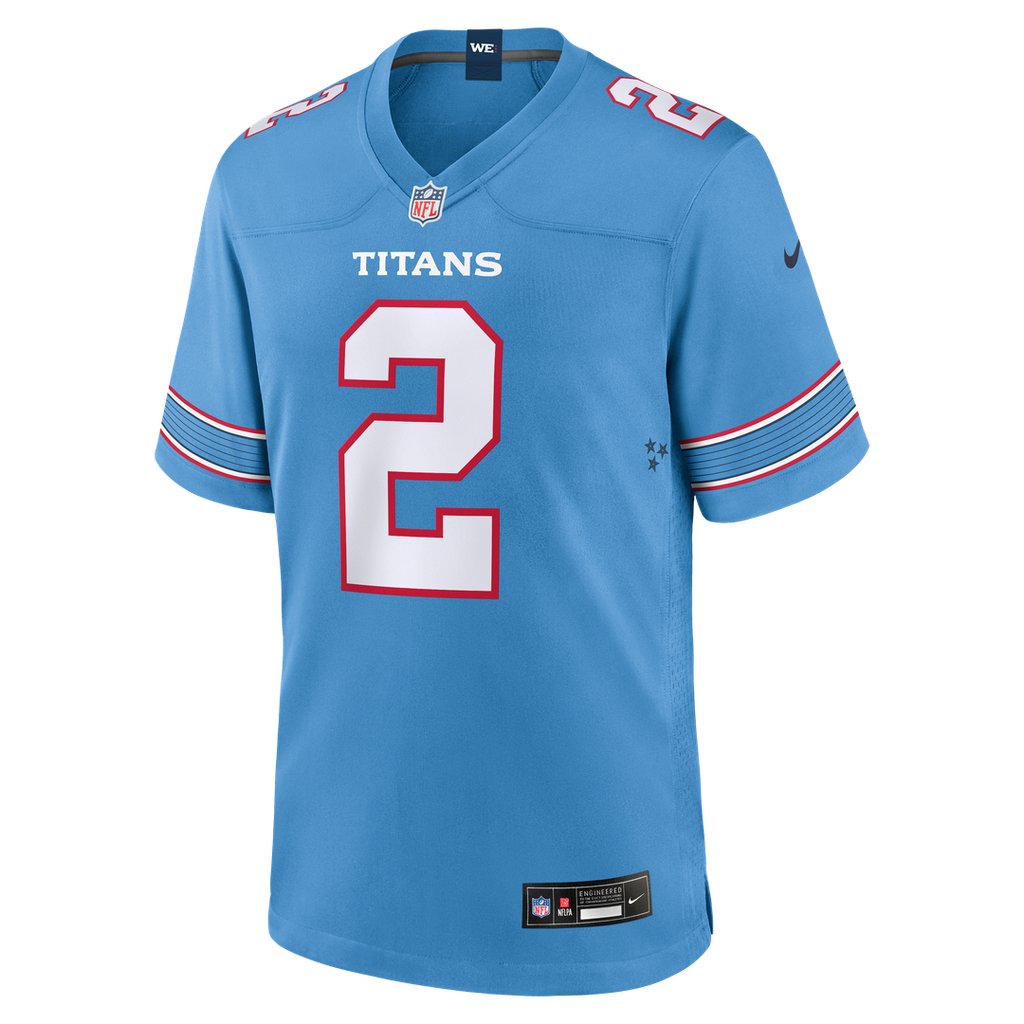 Tennessee Titans Tyjae Spears Nike Light Blue Game Jersey product image 2, provided for visual reference and product detail