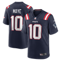 New England Patriots Drake Maye Nike Navy Player Game Jersey product image 1, provided for visual reference and product
