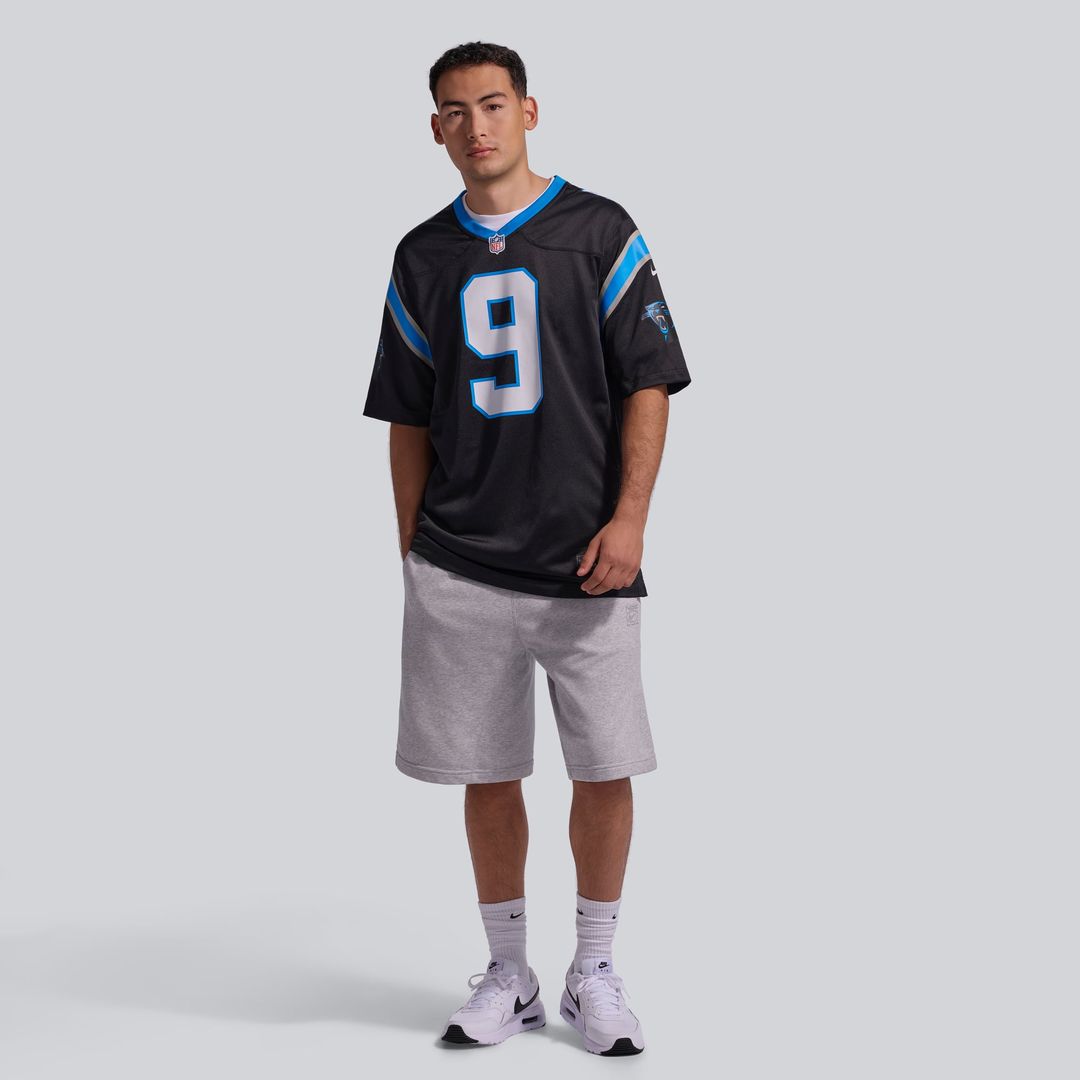 Carolina Panthers Bryce Young Nike Black Team Game Jersey product image 4, provided for visual reference and product detail