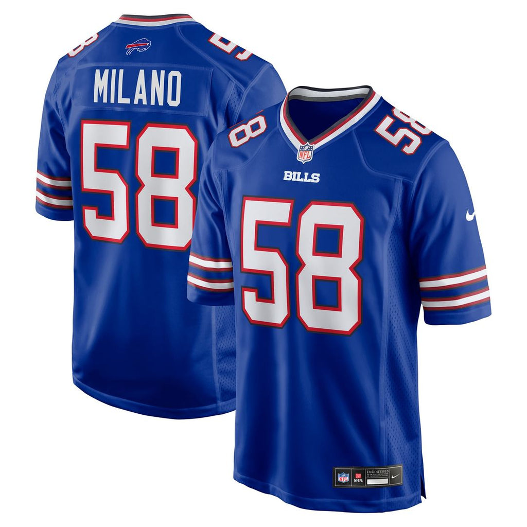 Buffalo Bills Matt Milano Nike Red Alternate Game Jersey product image 13, provided for visual reference and product detail