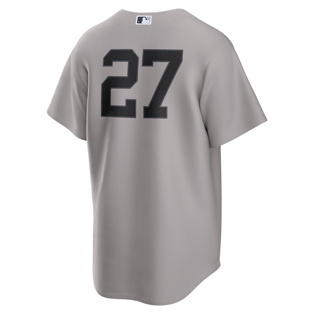 New York Yankees Giancarlo Stanton Nike Gray Road Replica Jersey product image 3, provided for visual reference and product