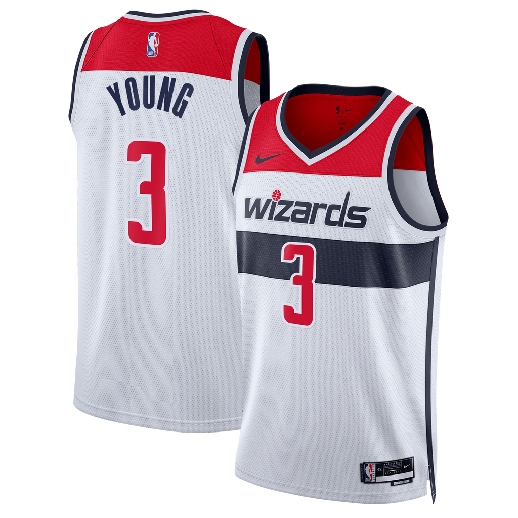 Washington Wizards Nike Association Edition Swingman Jersey - White - Trae Young - Unisex product image 1, provided for