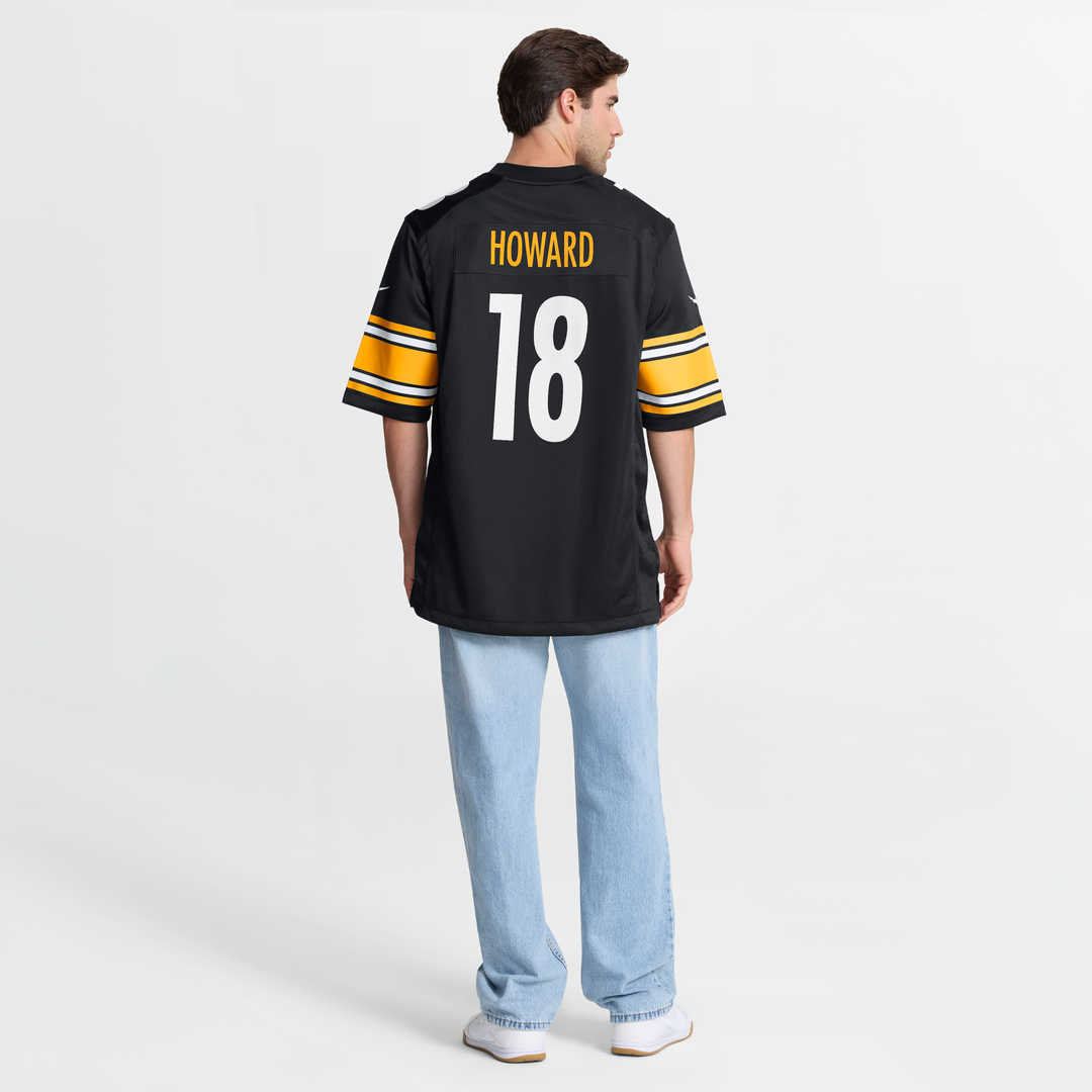 Pittsburgh Steelers Will Howard Nike Black Team Game Jersey product image 8, provided for visual reference and product