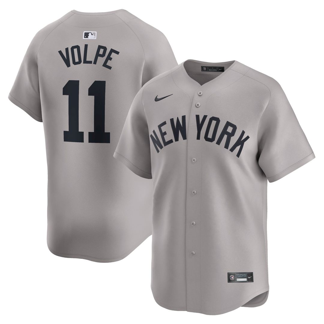 New York Yankees Anthony Volpe Nike White Home Limited Player Jersey product image 7, provided for visual reference and