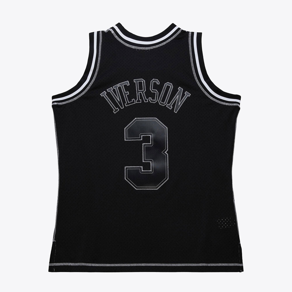 Philadelphia 76ers Mitchell & Ness Allen Iverson 1996 Contrast 2K Swingman Jersey - Black product image 4, provided for