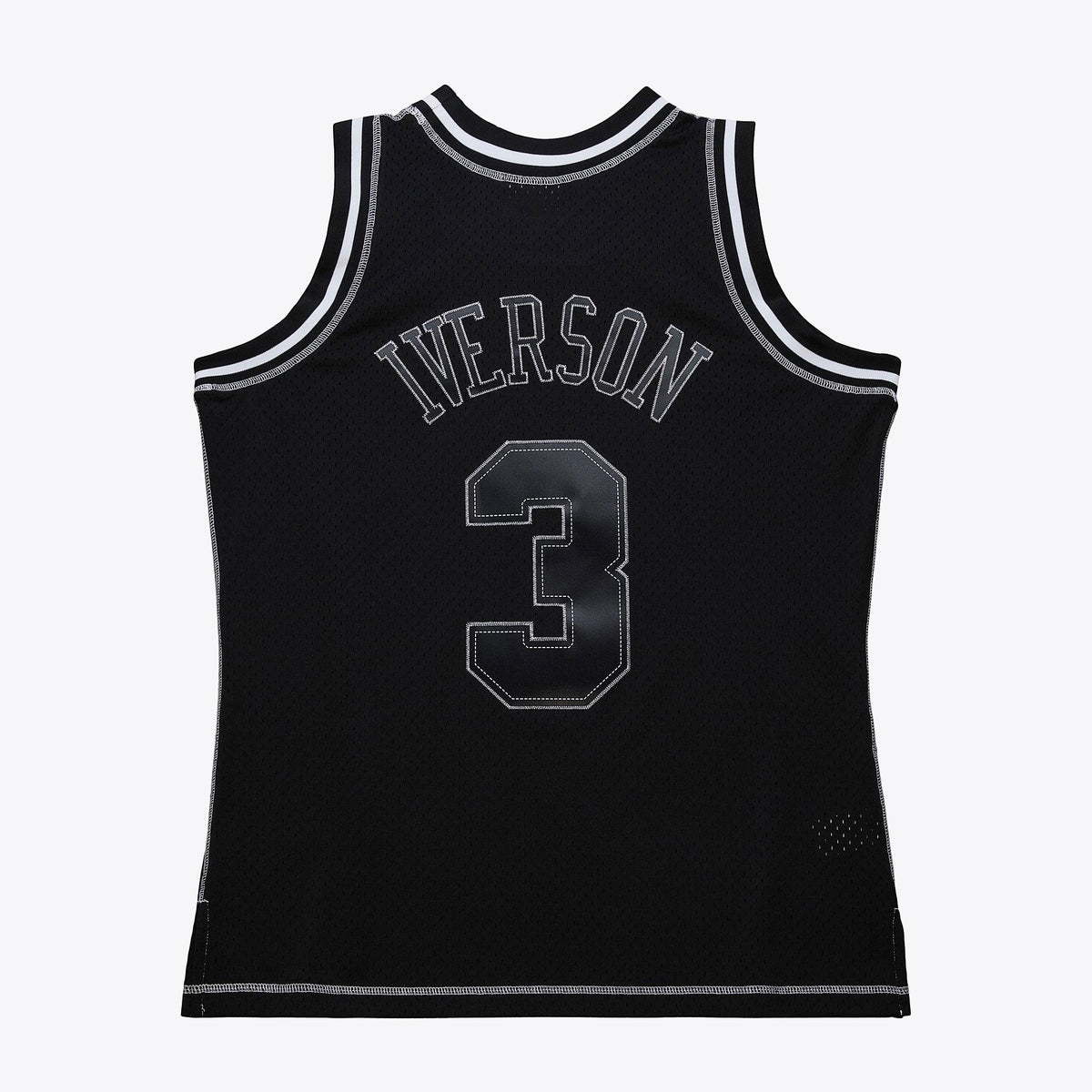 Philadelphia 76ers Mitchell & Ness Allen Iverson 1996 Contrast 2K Swingman Jersey - Black product image 4, provided for