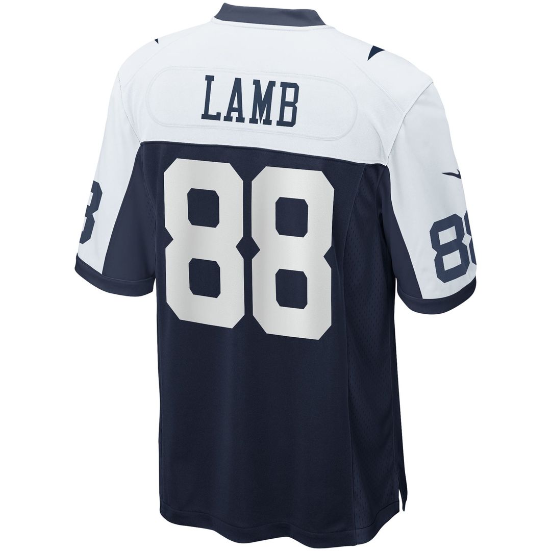 Dallas Cowboys CeeDee Lamb Nike Navy Alternate Game Team Jersey product image 9, provided for visual reference and product