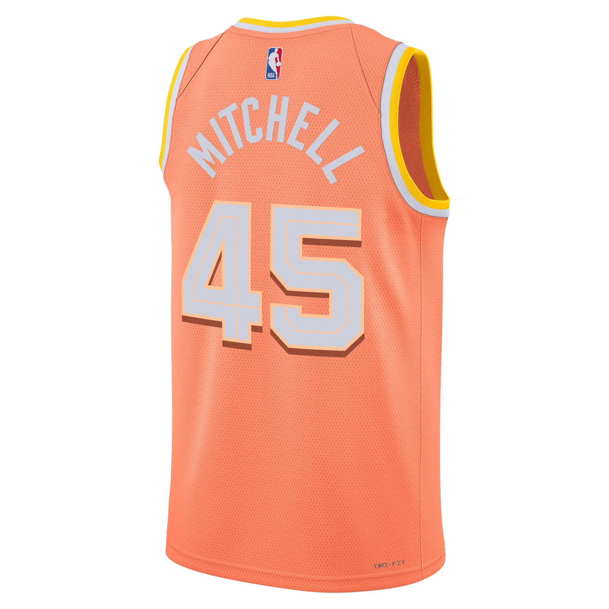 Cleveland Cavaliers Nike 2025/26 City Edition Swingman Jersey - Orange - Donovan Mitchell - Unisex product image 4, provided