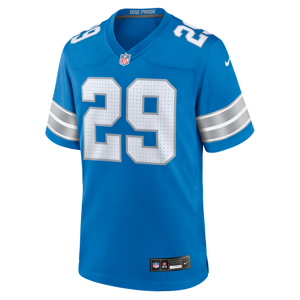 Detroit Lions Avonte Maddox Nike Blue Team Game Jersey product image 2, provided for visual reference and product detail
