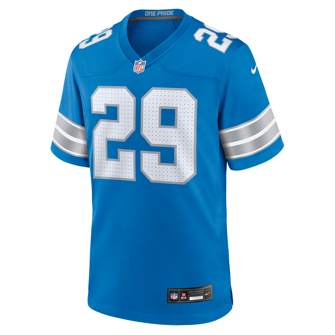 Detroit Lions Avonte Maddox Nike Blue Team Game Jersey product image 2, provided for visual reference and product detail
