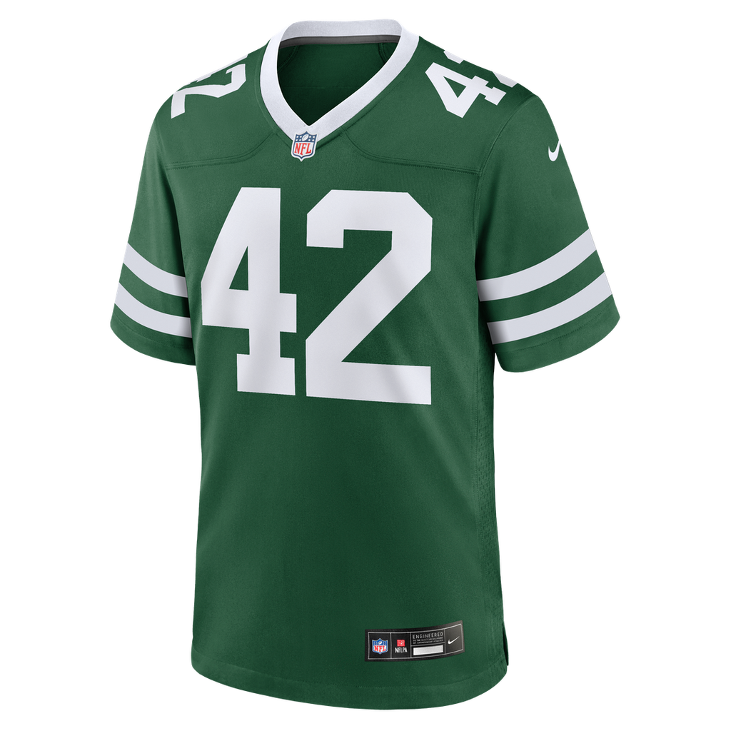 New York Jets Thomas Hennessy Nike Legacy Green Team Game Jersey product image 2, provided for visual reference and product