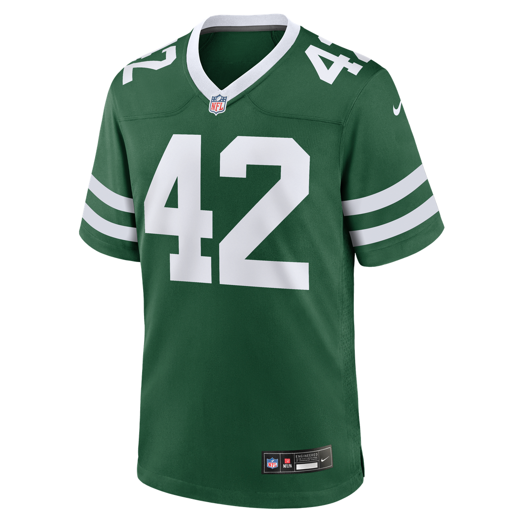New York Jets Thomas Hennessy Nike Legacy Green Team Game Jersey product image 2, provided for visual reference and product