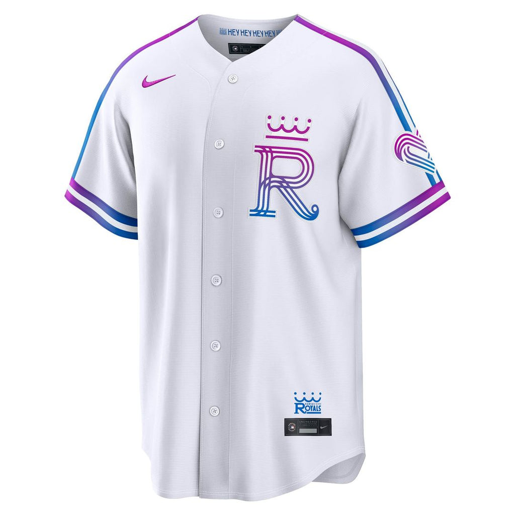 Kansas City Royals Nike White 2026 City Connect Stadium Jersey product image 2, provided for visual reference and product