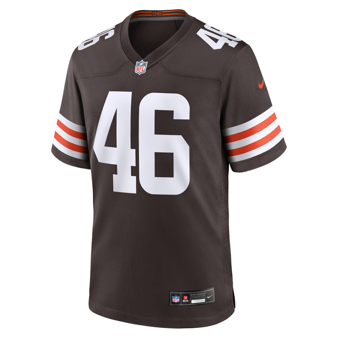 Cleveland Browns Don Fleming Nike Brown Retired Player Jersey product image 2, provided for visual reference and product