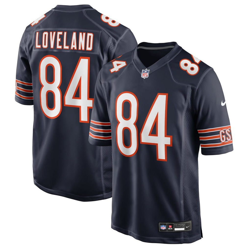 Chicago Bears Colston Loveland Nike Navy Team Game Jersey product image 4, provided for visual reference and product detail