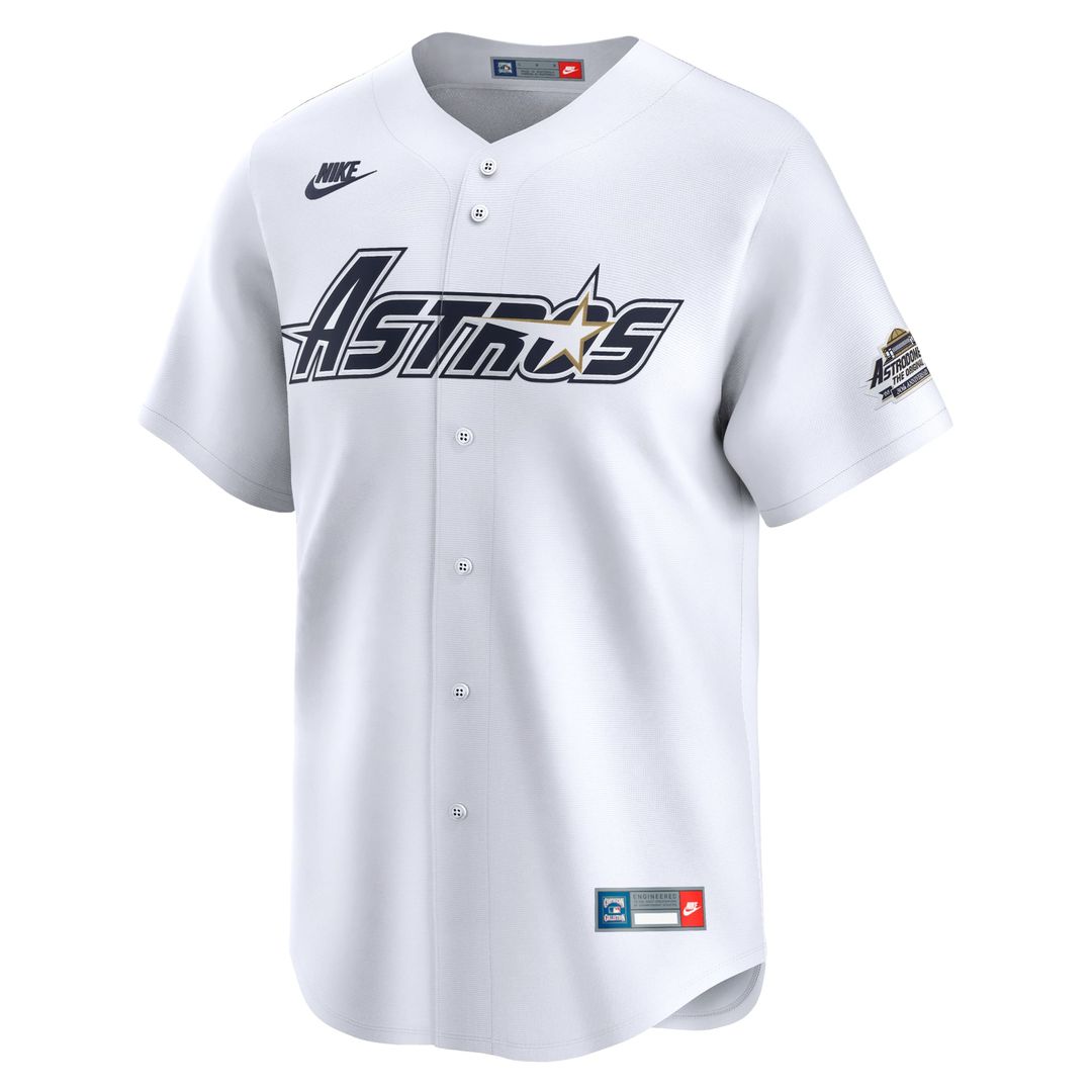 Houston Astros Jeff Bagwell Nike White Throwback Cooperstown Collection Limited Jersey product image 2, provided for visual