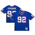 New York Giants Michael Strahan Mitchell & Ness Royal 1993 Legacy Replica Jersey product image 1, provided for visual
