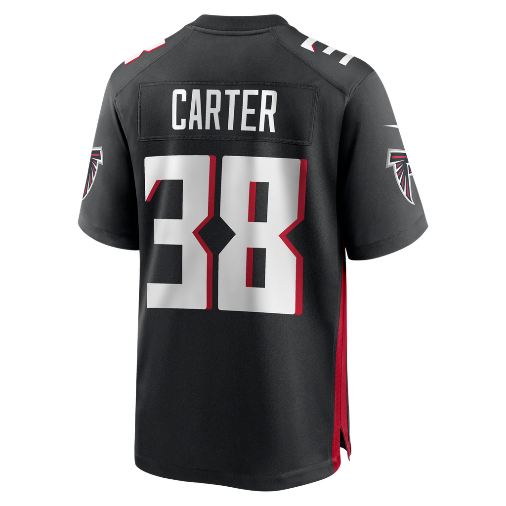 Atlanta Falcons Nathan Carter Nike Black Team Game Jersey product image 3, provided for visual reference and product detail