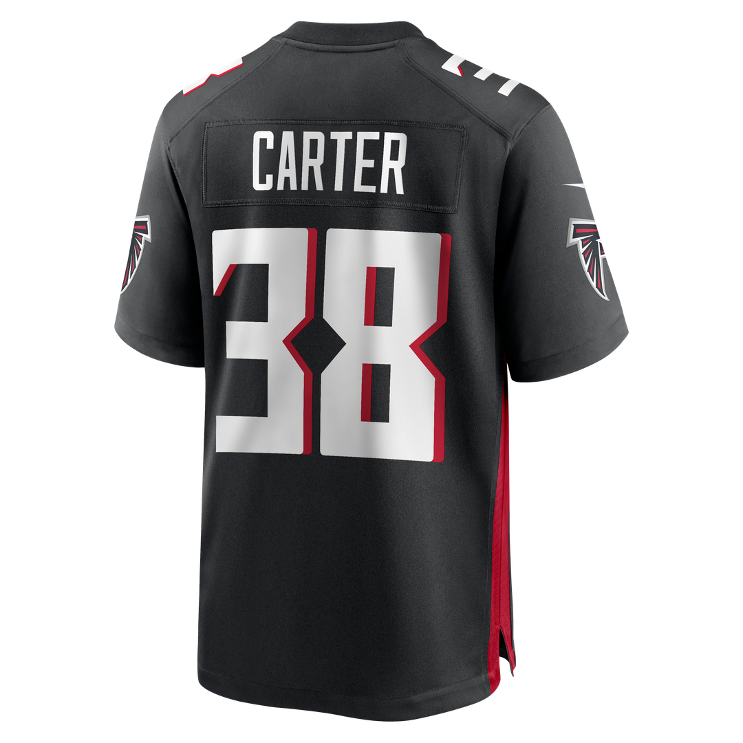 Atlanta Falcons Nathan Carter Nike Black Team Game Jersey product image 3, provided for visual reference and product detail