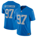 Detroit Lions Aidan Hutchinson Nike Blue Vapor F.U.S.E. Alternate Limited Jersey product image 1, provided for visual