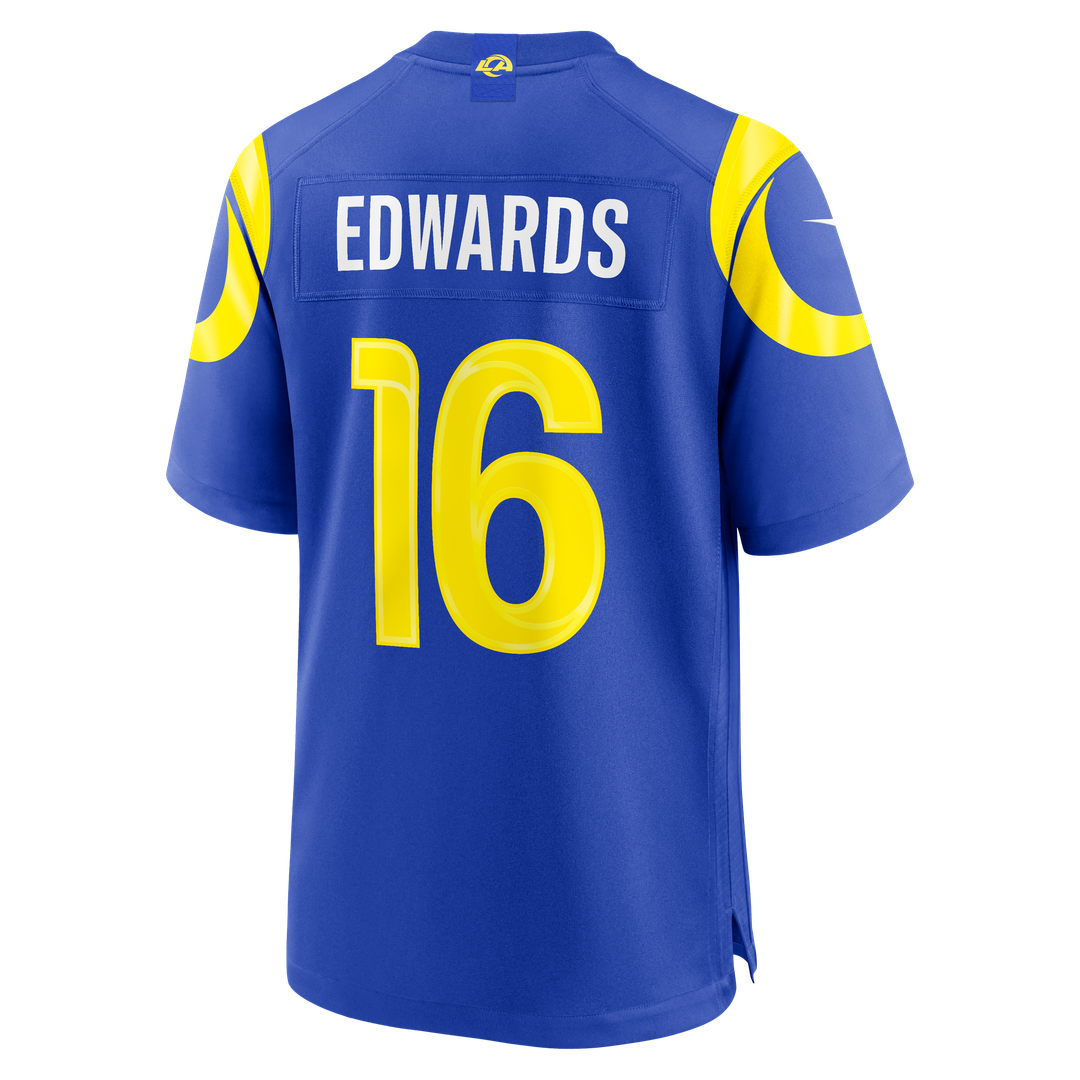 Los Angeles Rams Tru Edwards Nike Royal Team Game Jersey product image 3, provided for visual reference and product detail
