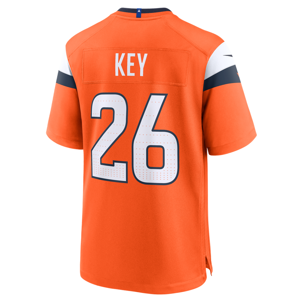 Denver Broncos Devon Key Nike Orange Team Game Jersey product image 3, provided for visual reference and product detail