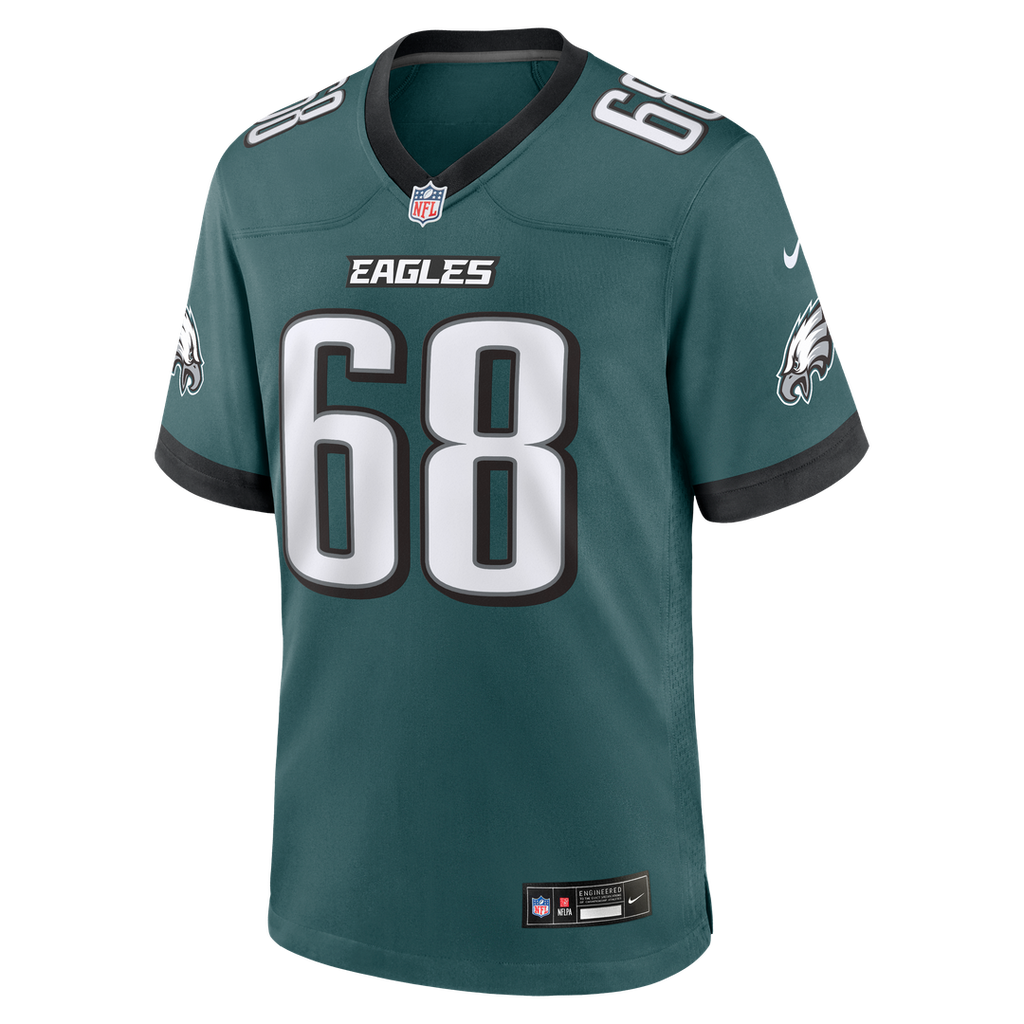 Philadelphia Eagles Jordan Mailata Nike Midnight Green Team Game Jersey product image 2, provided for visual reference and