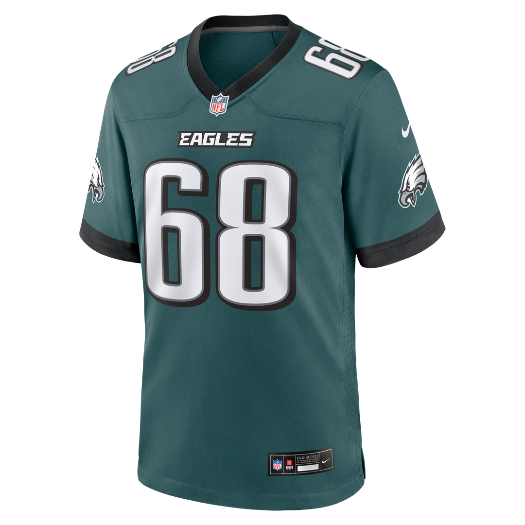 Philadelphia Eagles Jordan Mailata Nike Midnight Green Team Game Jersey product image 2, provided for visual reference and