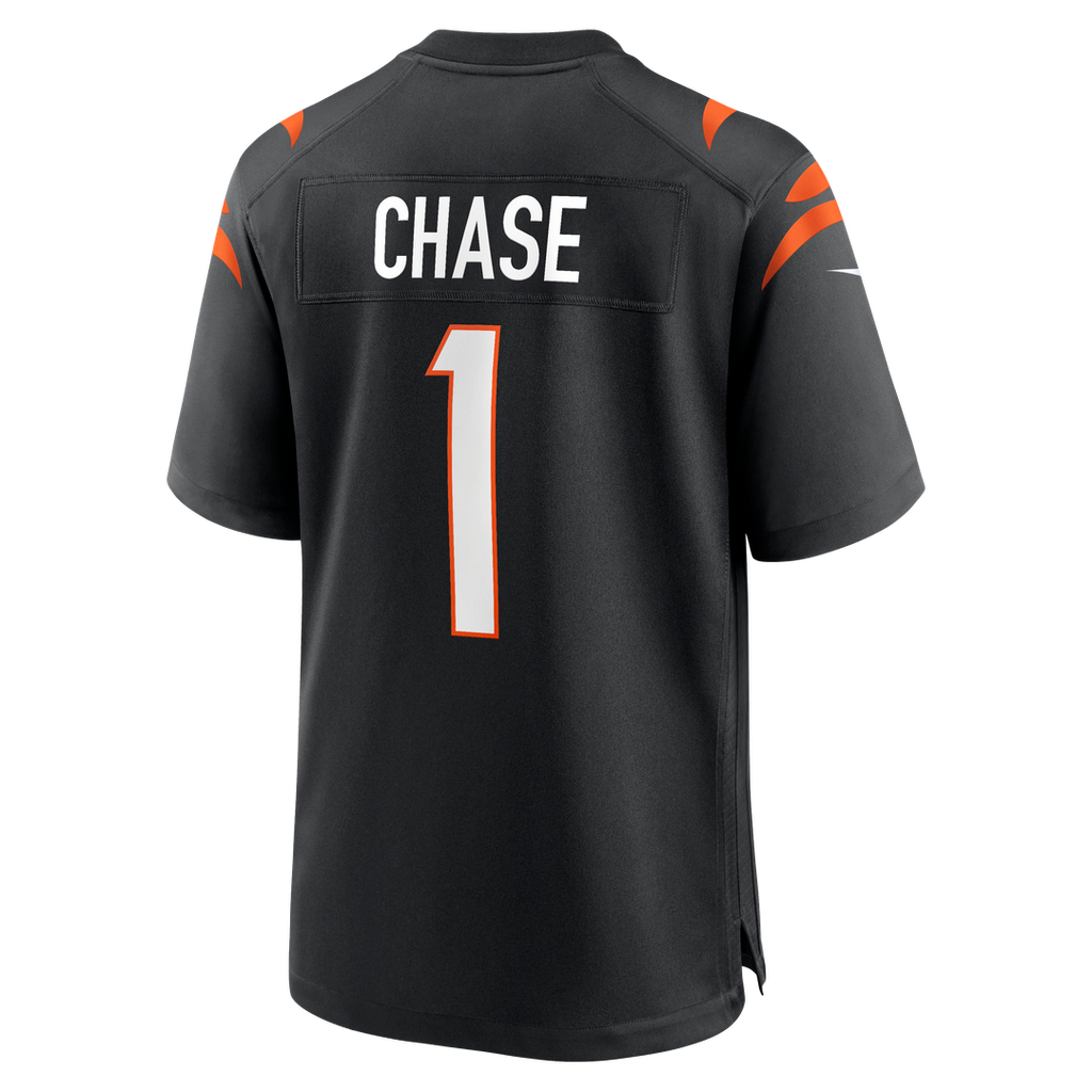 Cincinnati Bengals Ja'Marr Chase Nike Black Game Jersey product image 11, provided for visual reference and product detail