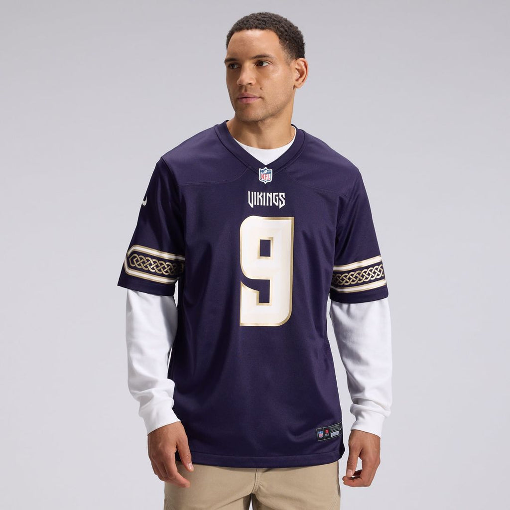 Minnesota Vikings J.J McCarthy Nike Purple 2026 Rivalries Collection Game Jersey product image 2, provided for visual