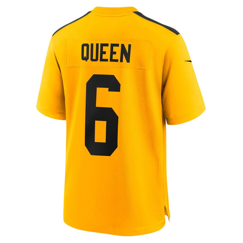 Pittsburgh Steelers Patrick Queen Nike Gold Alternate 1933 Throwback Game Jersey product image 3, provided for visual