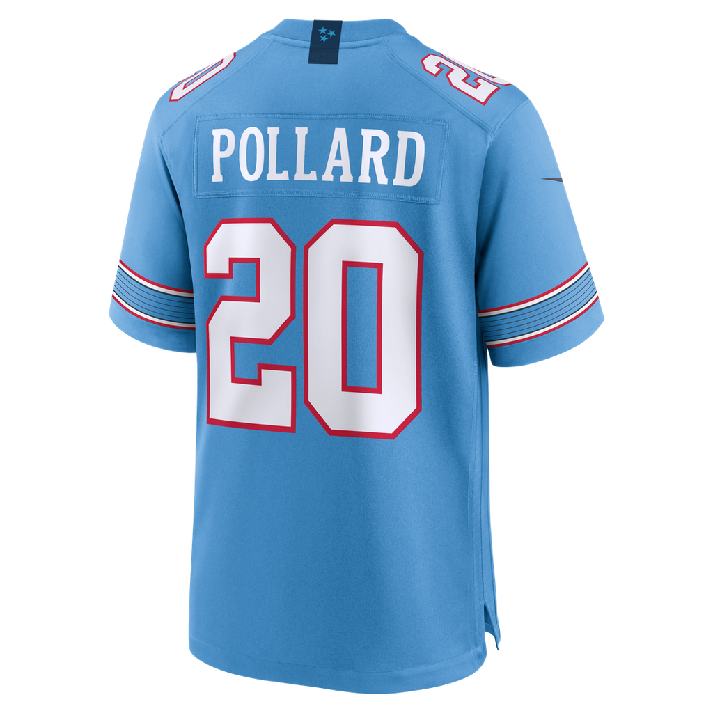 Tennessee Titans Tony Pollard Nike Light Blue Game Jersey product image 3, provided for visual reference and product detail