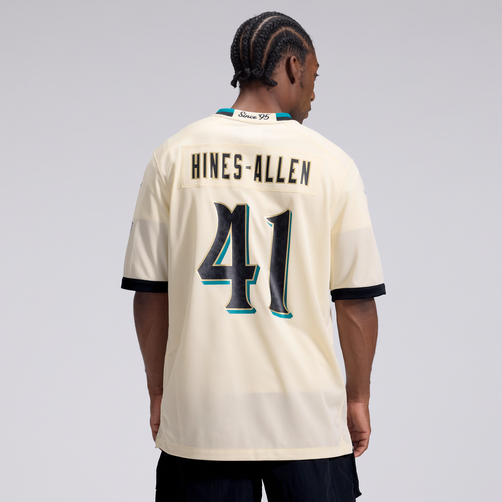 Jacksonville Jaguars Josh Hines-Allen Nike Natural 2026 Rivalries Collection Game Jersey product image 3, provided for