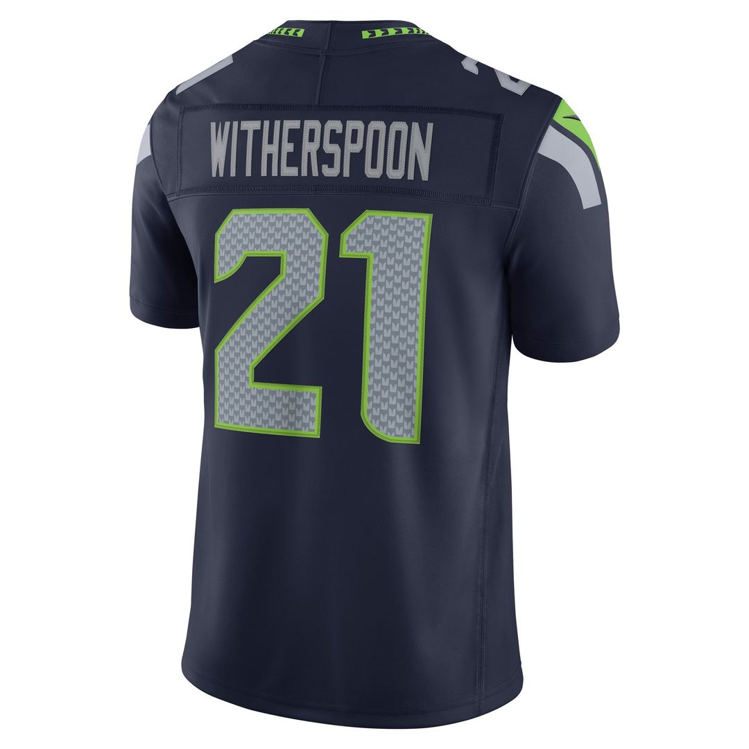 Seattle Seahawks Devon Witherspoon Nike College Navy Team Vapor F.U.S.E. Stitched Limited Jersey product image 3, provided