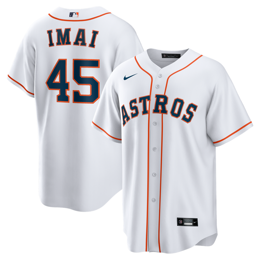 Houston Astros Tatsuya Imai Nike White Home Replica Jersey product image 1, provided for visual reference and product detail