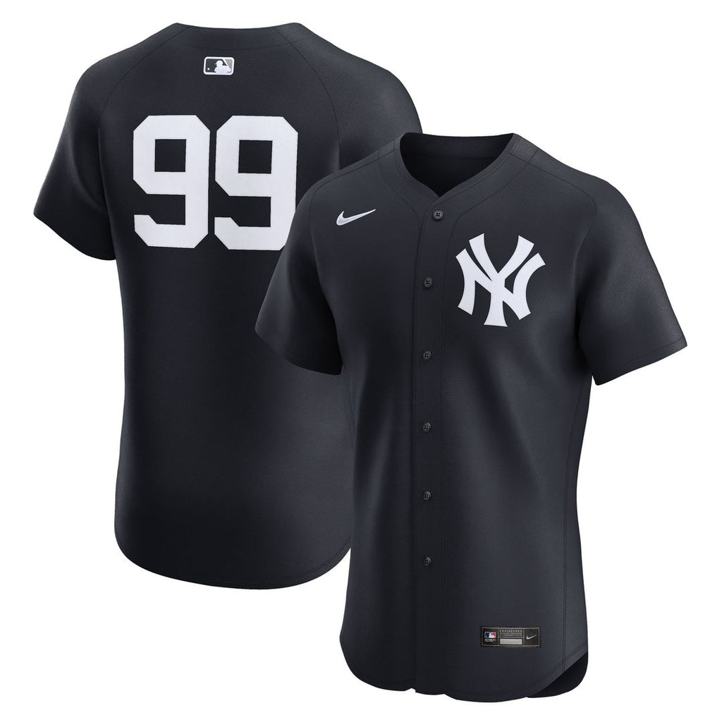 New York Yankees Aaron Judge Nike Navy Alternate 2 Elite Jersey product image 1, provided for visual reference and product