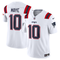 New England Patriots Drake Maye Nike White Vapor F.U.S.E. Stitched Limited Jersey product image 1, provided for visual