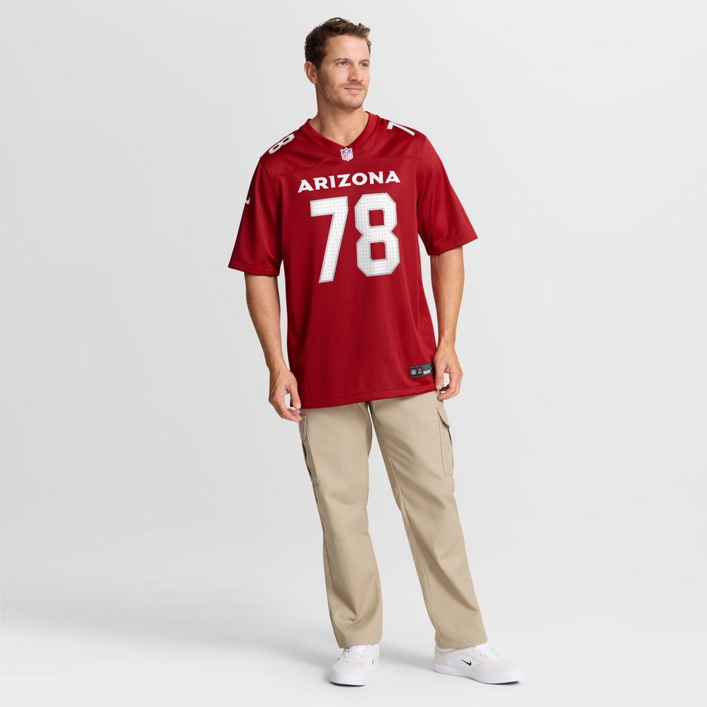 Arizona Cardinals Josh Fryar Nike Cardinal Team Game Jersey product image 7, provided for visual reference and product
