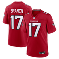 Atlanta Falcons Zachariah Branch Nike Red Team Game Jersey product image 1, provided for visual reference and product detail