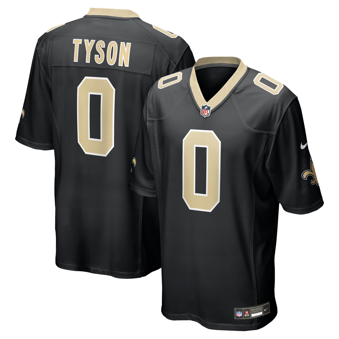 New Orleans Saints Jordyn Tyson Nike Gold Alternate Game Jersey product image 7, provided for visual reference and product